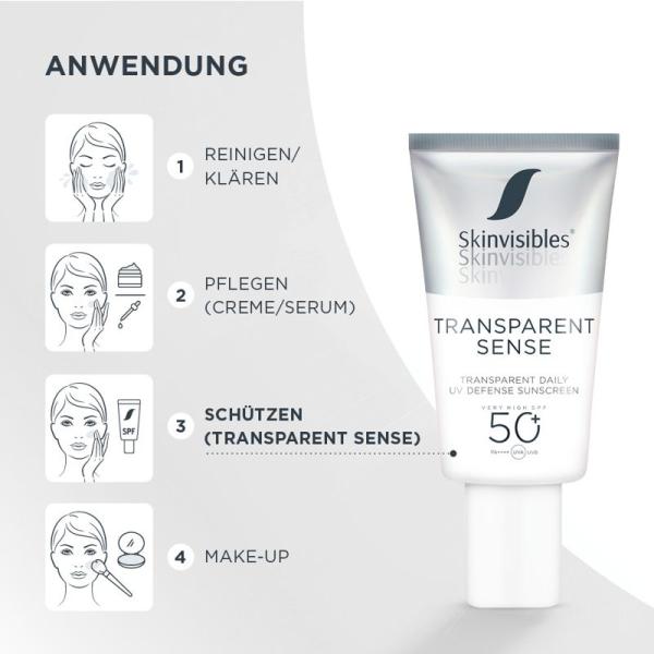 Skinvisibles Transparent Sense Fluid SPF 50 50 ml