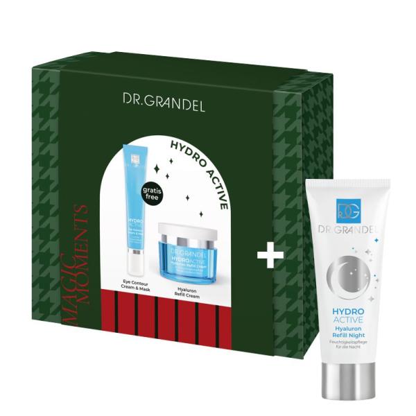 DR. GRANDEL Hydro Active Geschenkbox & Refill Night – Feuchtigkeit am Tag, Regeneration in der Nacht