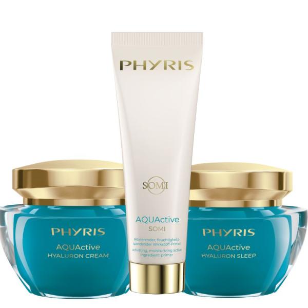 PHYRIS AQUActive Hyaluron Bundle – 3-teiliges Feuchtigkeits-Pflegeset