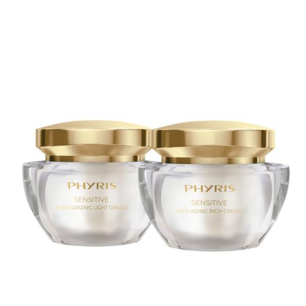 PHYRIS SENSITIVE Cream Duo – Moisturizing Light Cream & Anti-Aging Rich Cream